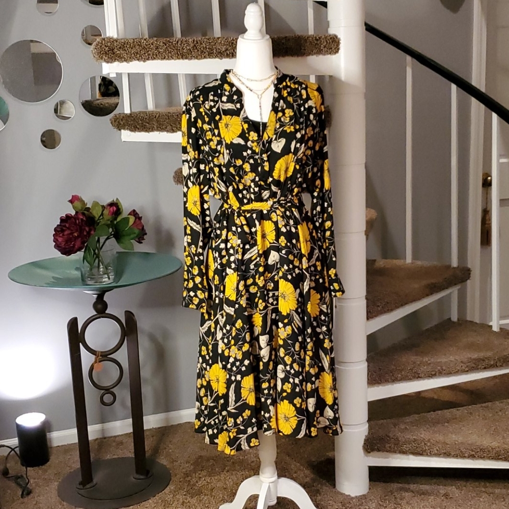 Plus-size Long Sleeved Dress